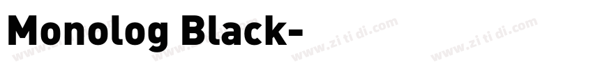 Monolog Black字体转换
